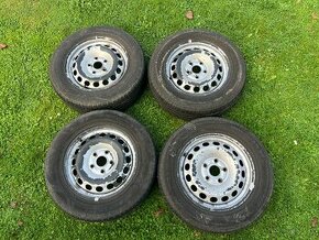 4x plechove disky 5x112 6jx15 ET47 57,1mm OEM VW - 1