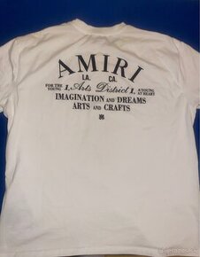 Amiri White logo-print cotton T-shirt