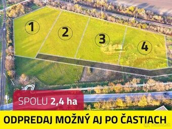 Ponúkam na predaj pozemok o rozlohe 2,4 ha v Nových Zámkoch