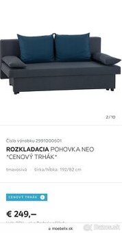 Rozkladacia sedačka