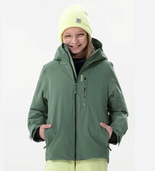 Zelená bunda green warm S/M detská/dámska