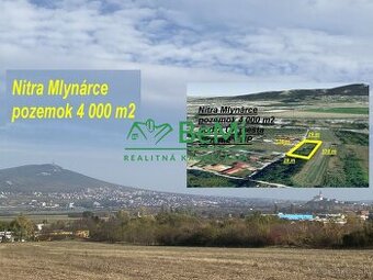 Nitra Mlynárce pozemok 4 000 m2 ID 538-14-MIG