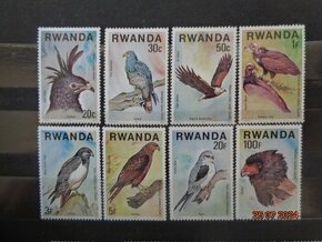 poštové známky - Rwanda vtáci