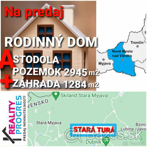 RODINNÝ DOM, STODOLA a POZEMKY STAROTURANSKÉ KOPANICE - NMNV