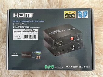 Extender PremiumCord HDMI 4K opakovač s oddelením audia