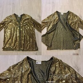 feminine collection gold damsky trblietavy cardigan-sveter