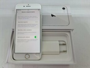 IPHONE 8 SILVER 64GB ZÁRUKA - VEĽMI PEKNÝ STAV