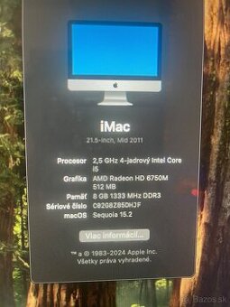 Imac 21.5- inch 2011 s najnovším OS