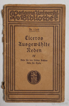 Ciceros Ausgewählte Reden IV. Reclams Universal-Bibliothek - 1