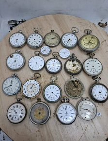 Predám starožitné vreckové hodinky na opravu spolu 140€