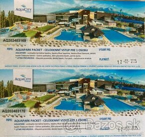 Vstupenky Aquacity Poprad