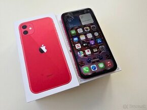 APPLE IPHONE 11 64GB RED ,Baterka 100%