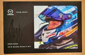 Rene Rast originální autogram Mazda Team Joest - 1