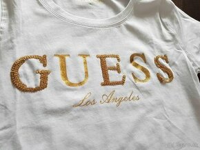 Nové damske tričko Guess biele velkost  XL