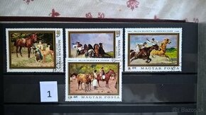 Poštové známky č.494 - MAĎARSKO - 20 sérií umenie