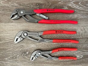 Wurth, knipex, kliešte (250mm,250mm,180mm)