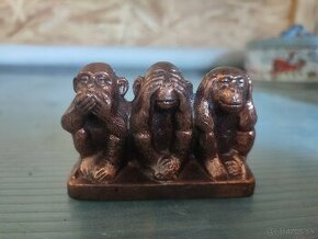 Medená soška opičiek 15€