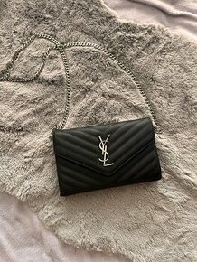 Čierna kabelka cez rameno ysl cassandre saint laurent - 1