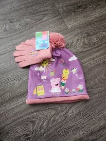 Novy set-ciapka a rukavice peppa, 5r