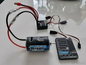 Motor + ESC + programovacia karta