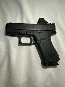 Glock 43x MOS, 9x19 luger a kolimator HOLOSUN HS407K X2