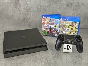 Playstation 4 Slim 500GB 1 ovládač, hry Fifa 17 a The Crew 2 - 1