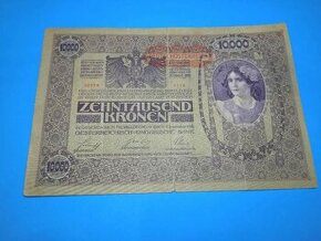 Bankovka RAKOUSKO-UHERSKO - 10.000 Kronen 1918