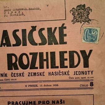 Hasičské rozhledy 1938