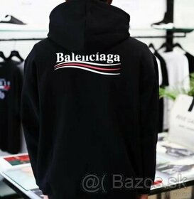 Balenciaga unisex mikina vysivana bavlnena