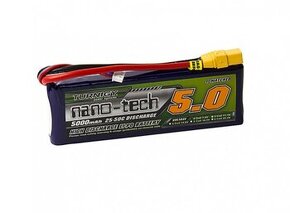 Lipo akumulátor Turnigy 5000mAh 2S 25~50C XT90