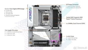 GIGABYTE B650E AORUS ELITE X AX ICE AM5