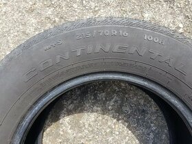 Predám letné pneu CONTINENTAL 215/70/R16 100H