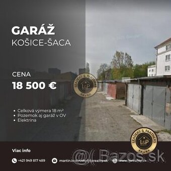 Garáž, Budovateľská ul., Košice-Šaca