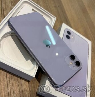 iPhone 11 64GB purple - 100% batéria , super stav