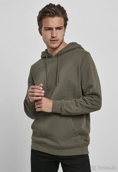 Nová Pánska mikina Organic Basic Hoody olive veľkosť S - 1