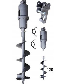 Hydraulický zemný vrták - 1