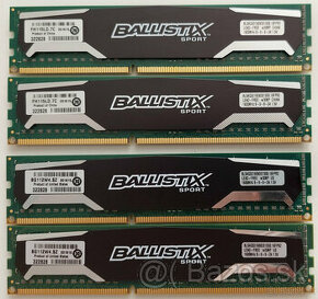 8GB 4+4GB DDR3 1600Mhz Ballistix Sport