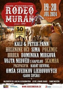 Rodeo Muráň 3 lístky na sobotu