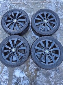 Zimná 4ks alu disky orig. Škoda 5x112 R17