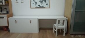 Detská komoda zo stolíkom a stoličku IKEA