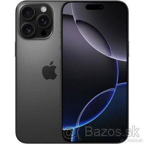 iphone 16 pro max 256gb čierny titán