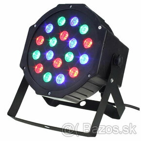 Diskotékové osvetlenie kolorofón 18 RGB LED