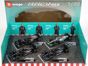 4 set MERCEDES BENZ AMG F1 – 1:43 Bburago - 1