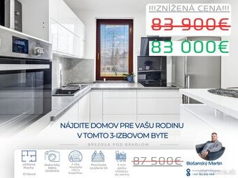 Nájdite domov pre vašu rodinu v tomto 3-izbovom byte v meste