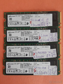 SSD 256GB MICRON 2200 M.2 PCIe NVMe 2280 80mm