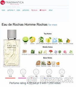 Pánsky parfum / parfem Rochas Eau de Rochas Homme EDT