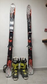 set K2 Rictor Amp a lyžiarky & Salomon Quest pro