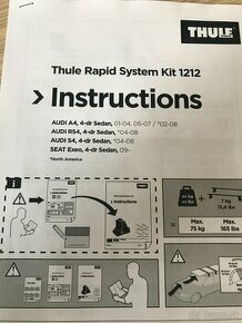 Kit 1212 Thule na Audi A4