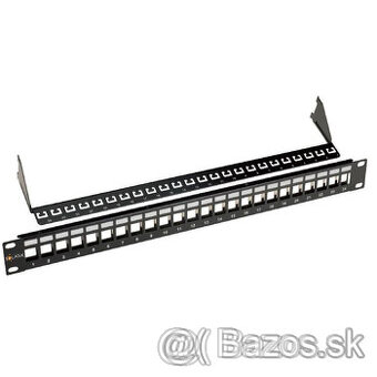 SOLARIX 19" Neosadený UNI patch panel 24 portov 1U