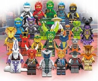 NINJAGO 24 ks sada postaviciek so zbranami - 1